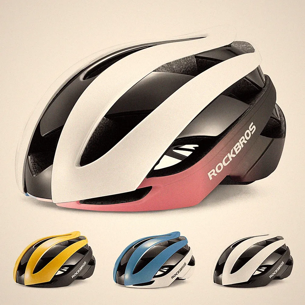 ROCKBROS Fahrradhelm Helm Unisex Radhelm 4 Farbe Schutzhelm M/L 55-61cm Helm
