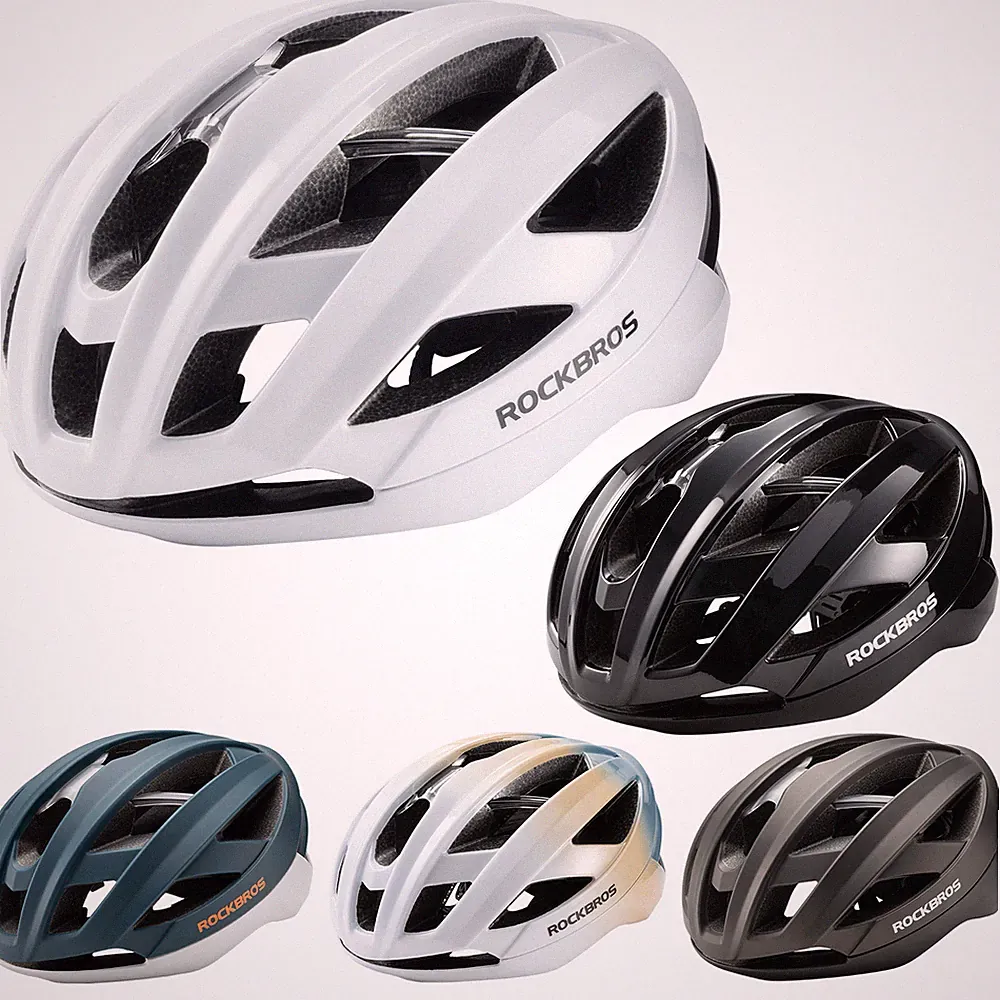 ROCKBROS Fahrradhelm Leichter Belüfteter Rennradhelm Erwachsene Cityhelm 58-62cm