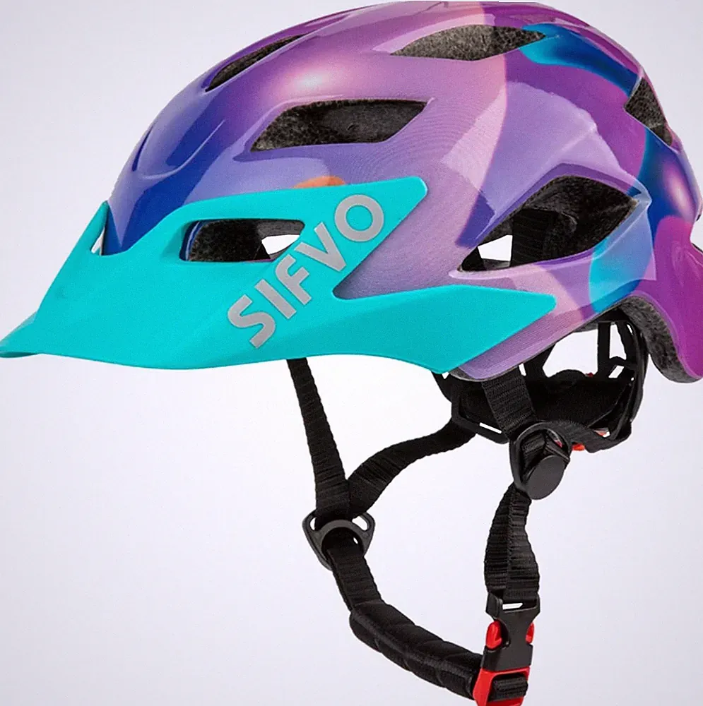 SIFVO Fahrradhelm Kinder Jungen und Mädchen 50-57cm, Kinder Fahrradhelm mit Abne