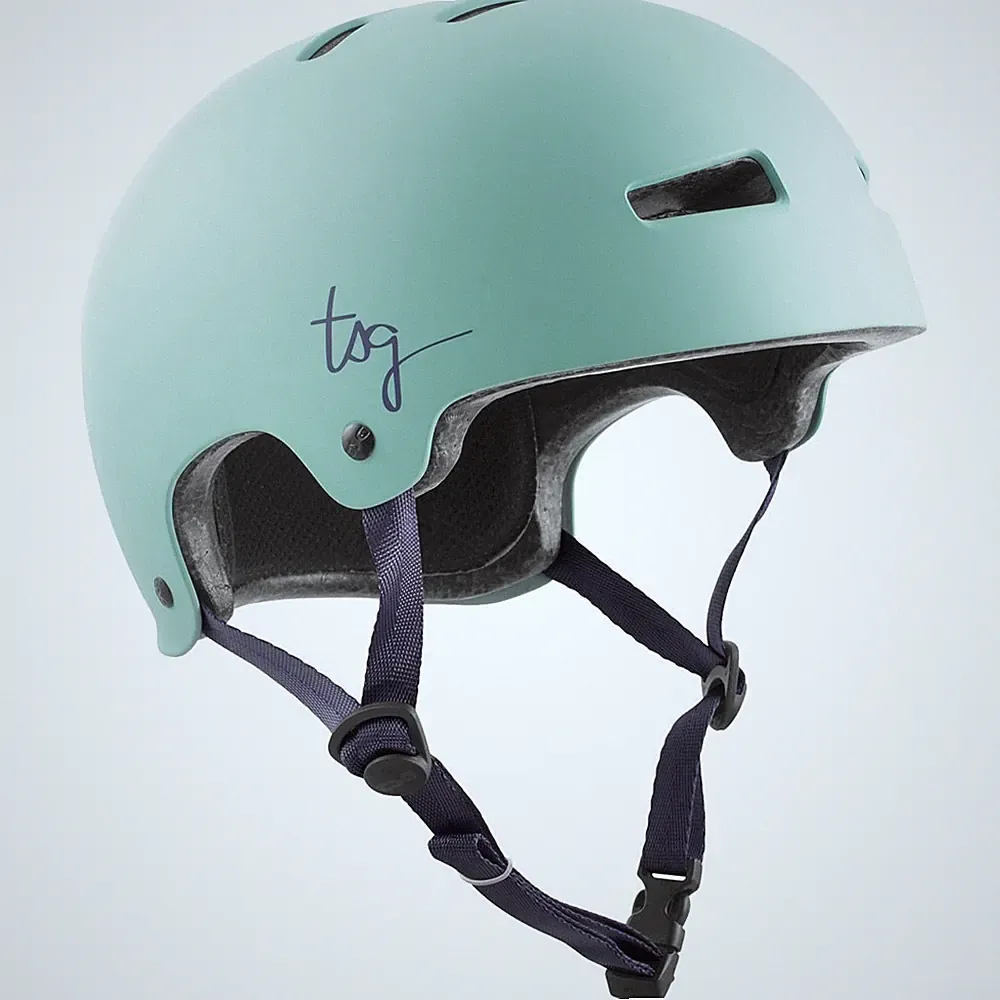 TSG Evolution Women Solid Color Damen-Helm Satin Mint Fahrrad Skateboard Türkis