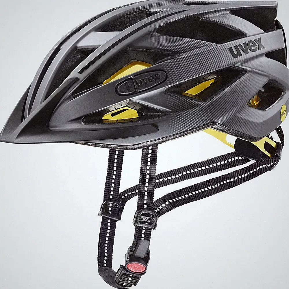 uvex city i-vo MIPS, Gr. 52-57 cm, titan mat LED Fahrradhelm MTB Helm Unisex