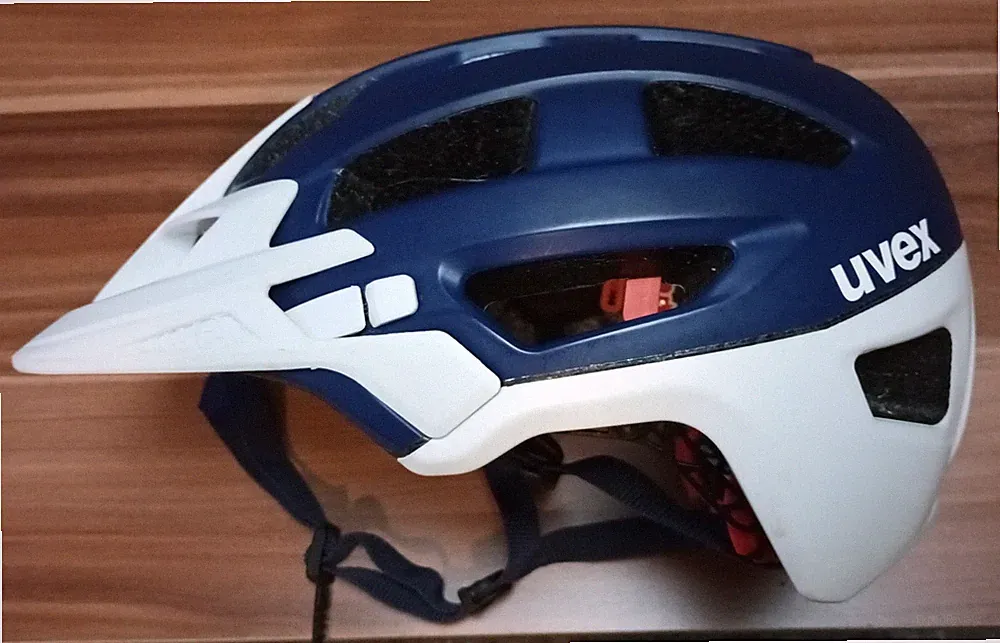 UVEX Fahrradhelm ,E-Bike gebraucht blau-weiß