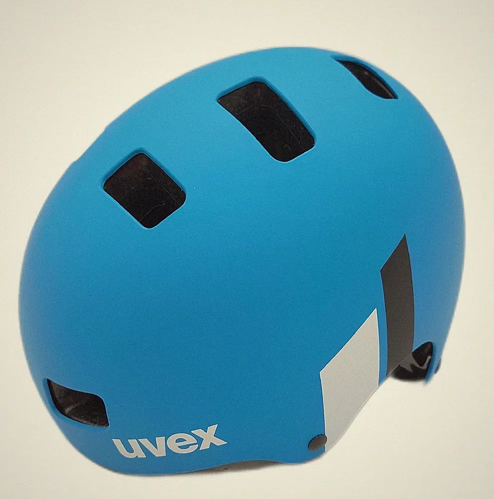 UVEX Fahrradhelm Kinder Helme Kid 3 CC blue white Größen 55 bis 58 cm