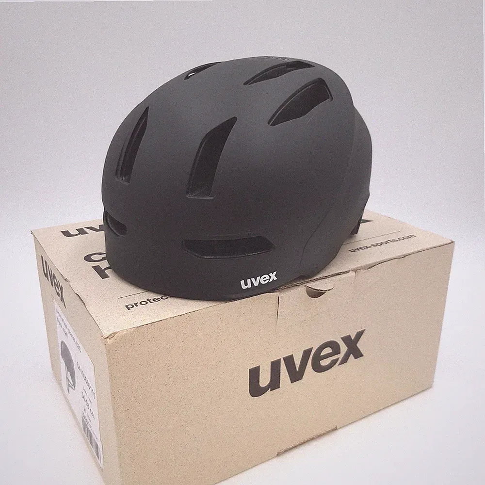 Uvex Fahrradhelm Urban Helm City Planet Nachhaltig Belüftet Komfort Schwarz Matt