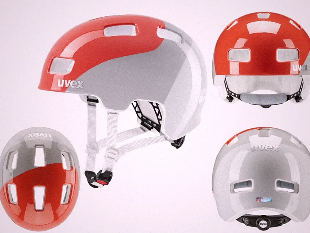 UVEX HLMT 4 Kinder BMX Skate Fahrradhelm grapefruit-grey 51-55 cm