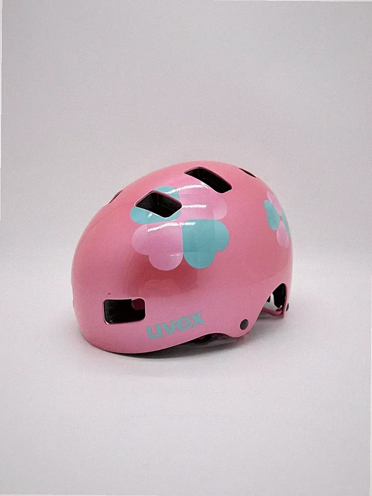 UVEX Kid 3 Kinder Fahrradhelm - Größe 55-58cm - Farbe Pink Flower