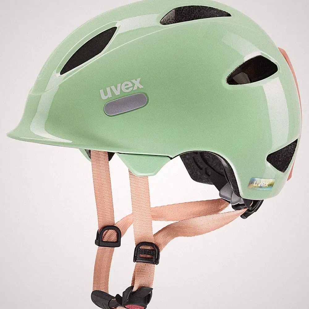 Uvex Oyo Kinderhelm Fahrradhelm mint-peach 50-54 cm