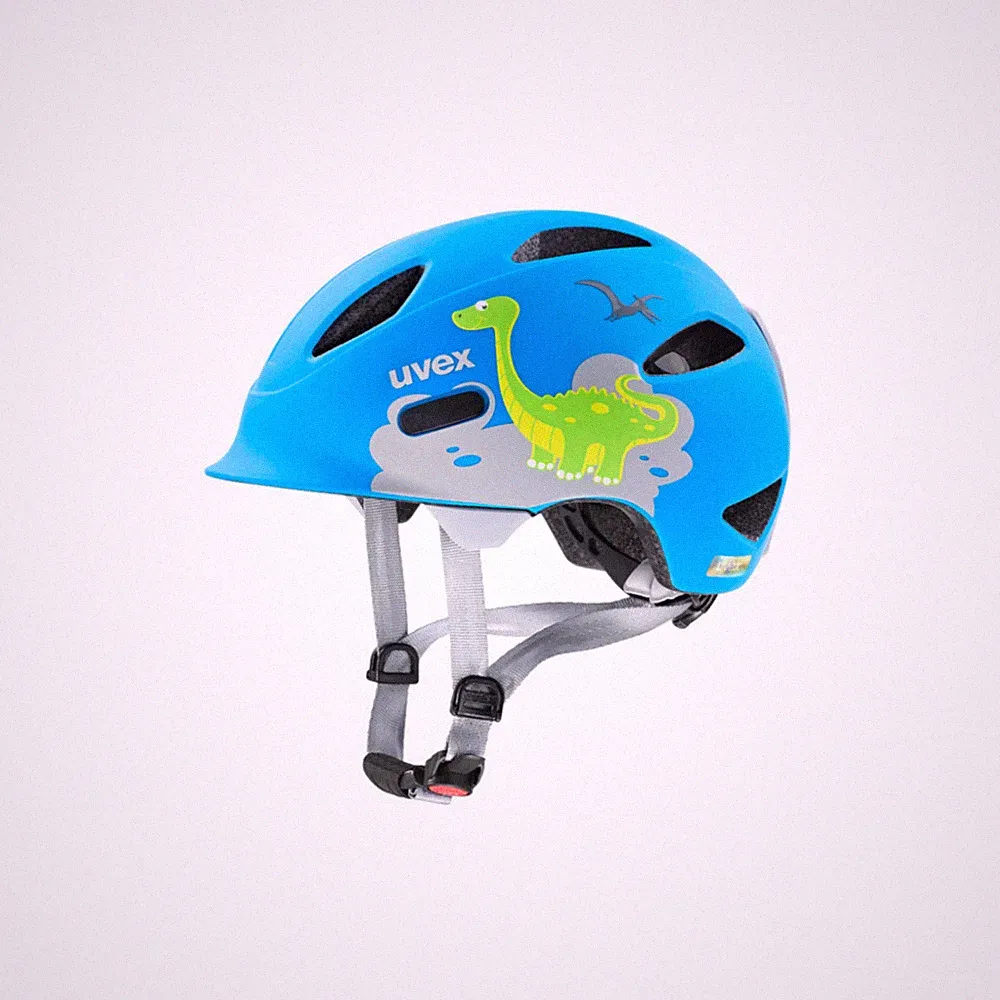 Uvex Oyo Style Dino – Kinderhelm für Fahrrad/Roller/Skates, xTRA Shield