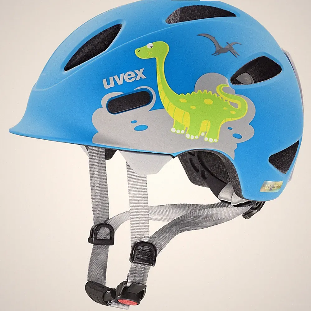 Uvex Oyo style Kinderhelm Fahrradhelm dino blue 50-54 cm