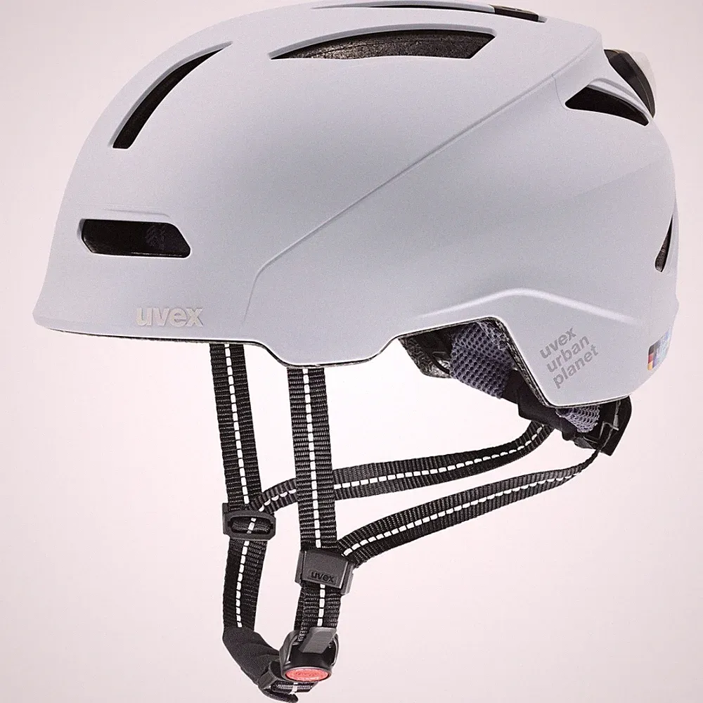 UVEX Planet LED Urban City Fahrradhelm cloud mat 54-58 cm