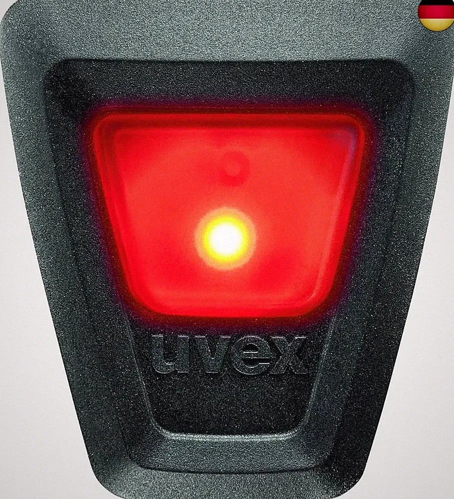 uvex Plug-in LED XB052 Active Fahrradhelmbeleuchtung, Rot-Schwarz, One Size
