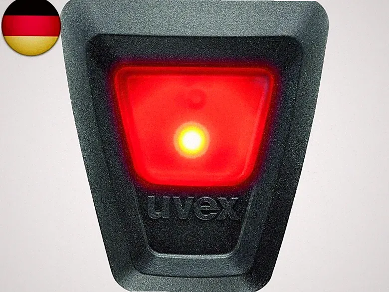 uvex Plug-in LED XB052 Active Fahrradhelmbeleuchtung, Rot-Schwarz, One Size