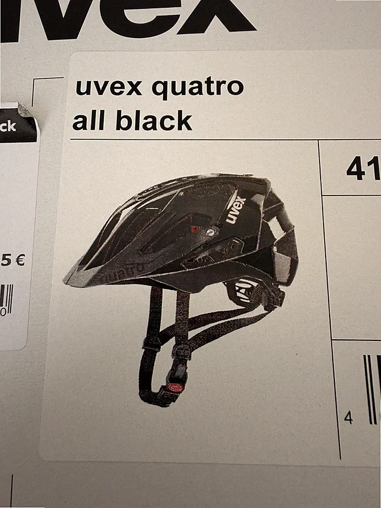 Uvex quatro , Größe 56-61 cm , all black Fahrradhelm Helm Kopfschutz