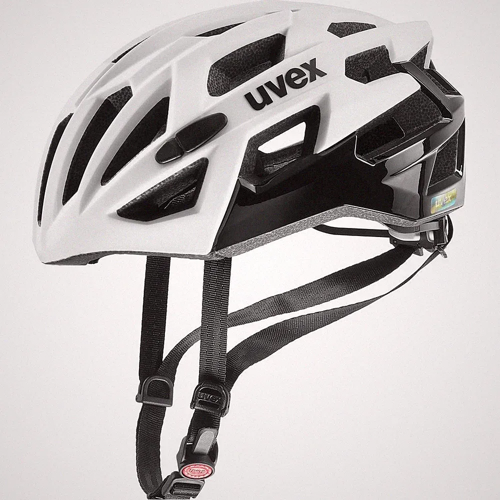 Uvex race 7, Gr. S/M (51-55 cm) white black mat Fahrradhelm Rennhelm Kopfschutz