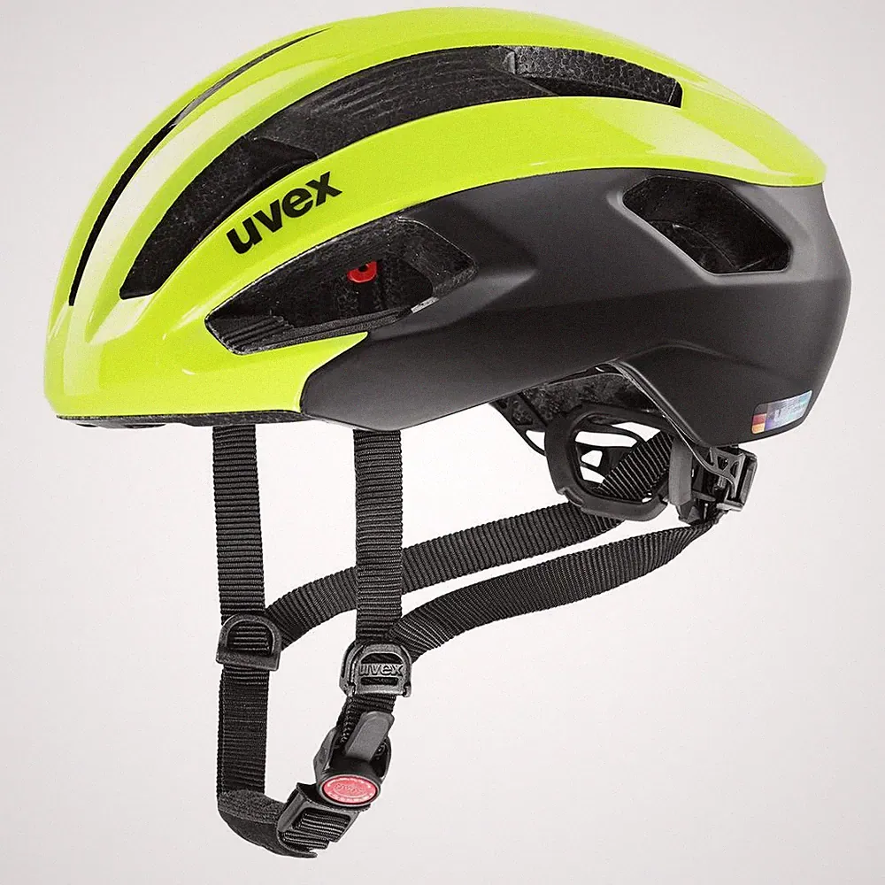 Uvex rise cc Gr. S/M (52-56 cm) neon yellow-black Fahrradhelm Helm Cross Rennrad