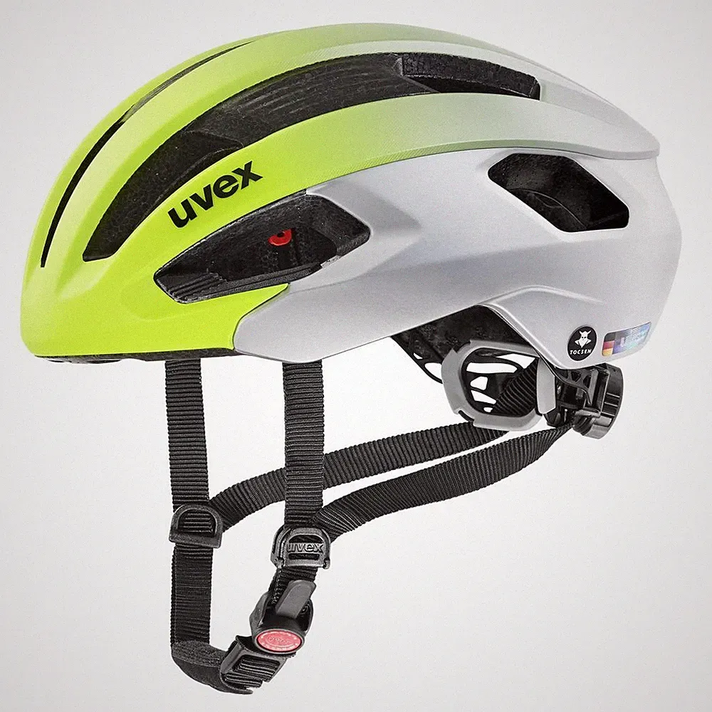Uvex rise cc Toc, Gr. S/M (52-56 cm), neon yellow silver mat Fahrradhelm MTB