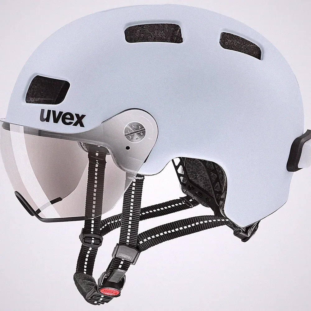 Uvex Rush Visier Fahrradhelm L/XL - Blau, sicher & bequem