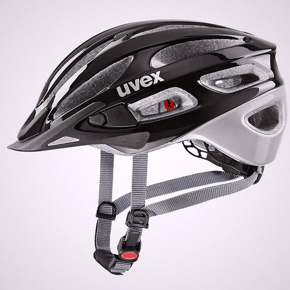 Uvex true, Gr. S/M (52-55 cm), black-silver Fahrradhelm Helm Kopfschutz