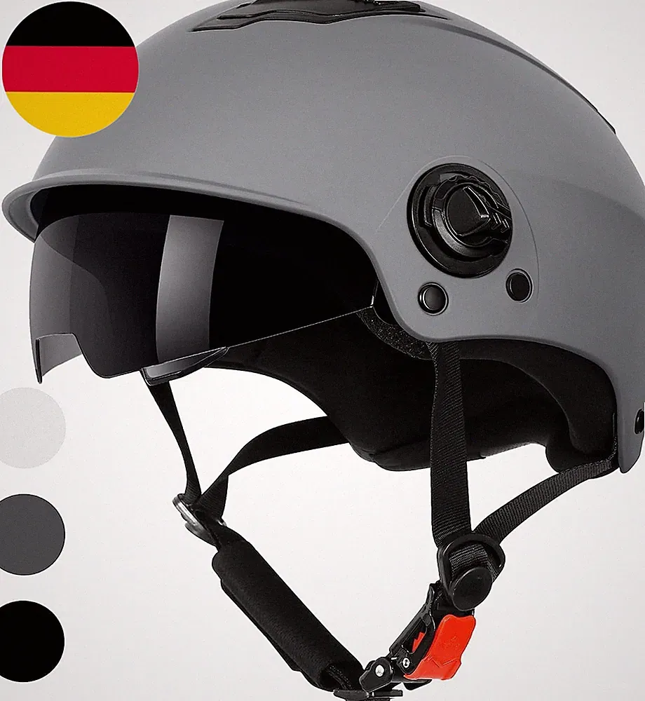 fahrradhelm herren grau matt