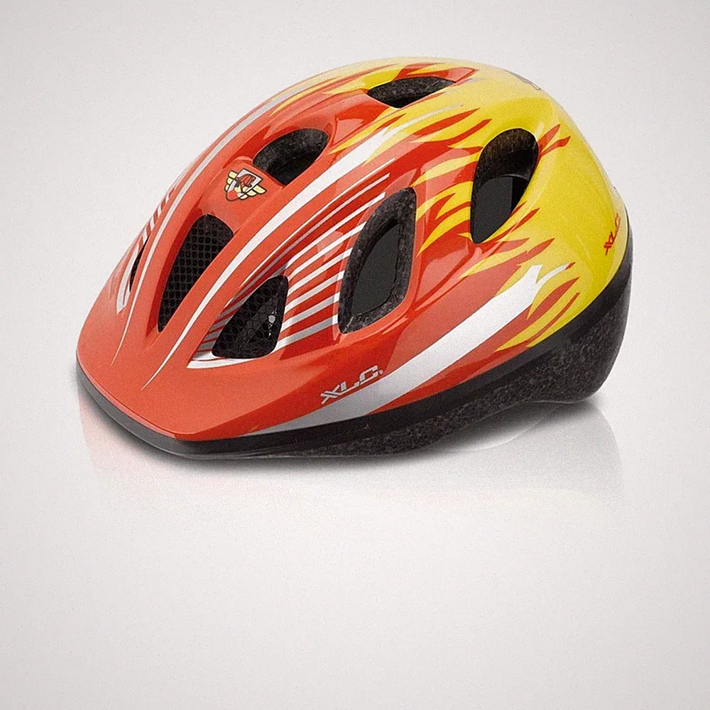 XLC Kinder Fahrrad Helm BH-C16 Gr. XS/S 49-54cm rot Fireworker Feuerwehr Kids