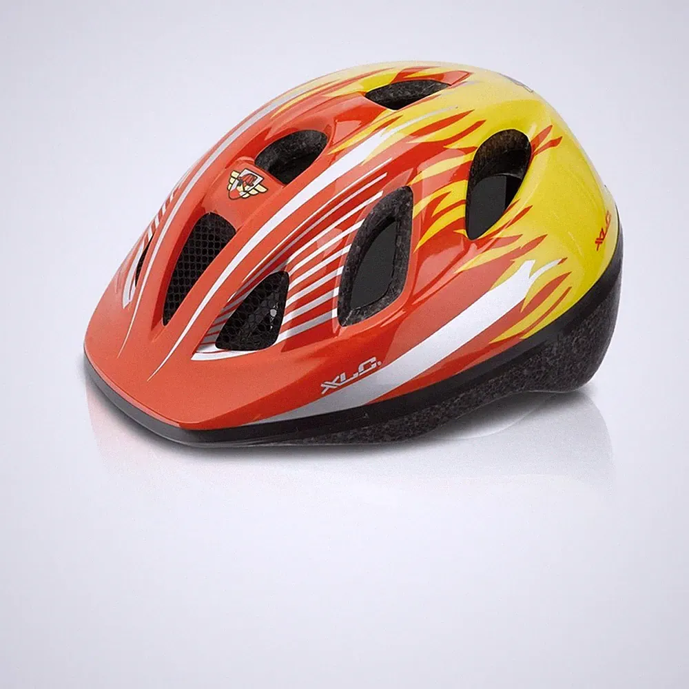 XLC Kinder Fahrrad Helm BH-C16 Gr. XS/S 49-54cm rot Fireworker Feuerwehr Kids